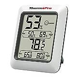 ThermoPro TP50 Termometro Igrometro Digitale per Ambiente Misuratore di Umidità e Temperatura...