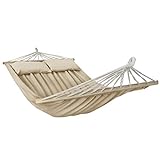 BB Sport Amaca Doppia Barre 240x150 cm Carrico Massimo 300 kg 2 Persone 2 Cuscini Giardino Patio...