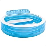 Intex 57190NP Swim Center Family Lounge Pool Rotonda, 229 x 218 x 76 cm, 3+ anni